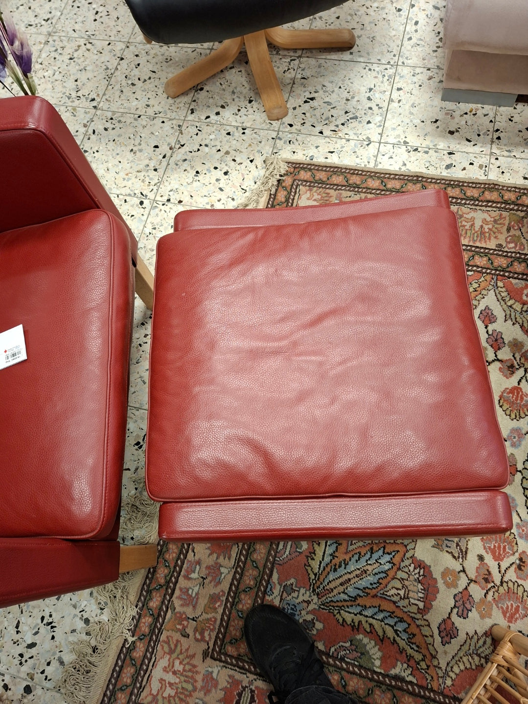 Læder lænestol fra Skippers møbler